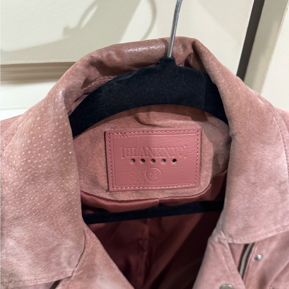 BLANKNYC SUEDE PINK/MUAVE BIKER JACKET - Picture 3 of 6
